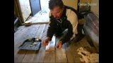 Огонь катанием ваты с мелом