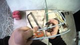 Крепление датчика эхолота.Mounting fishfinder transducer