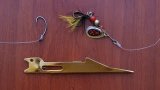 Приспособление для быстрого вязания поводков. fast knot tying  fishhooks