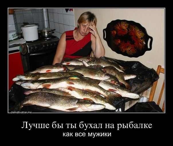 отношение моей жены к рыбе (((