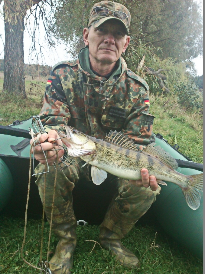 01.10.17г.-Снова хороший судак.С лодки,на ратлин Sebile (Flatt Shad Snagless 66).