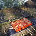 Шашлык жарится